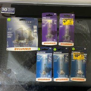 Sylvania H7 Headlight lot of 7